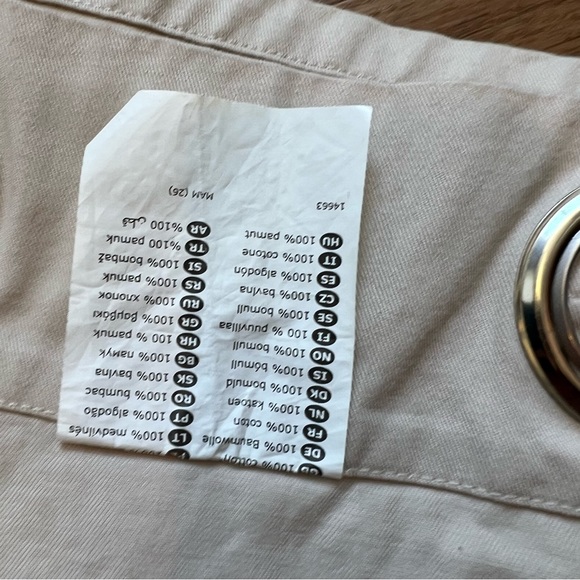 Two 53x98 Tan ikea light filtering curtains - Picture 3 of 7